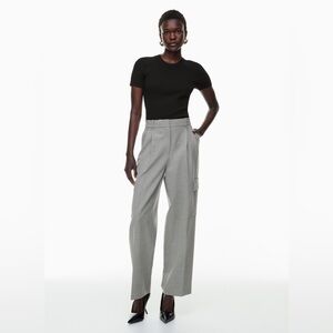 NWT - Aritzia Babaton Spotlight Cargo Pant - Size 4 - Heather Medium Grey